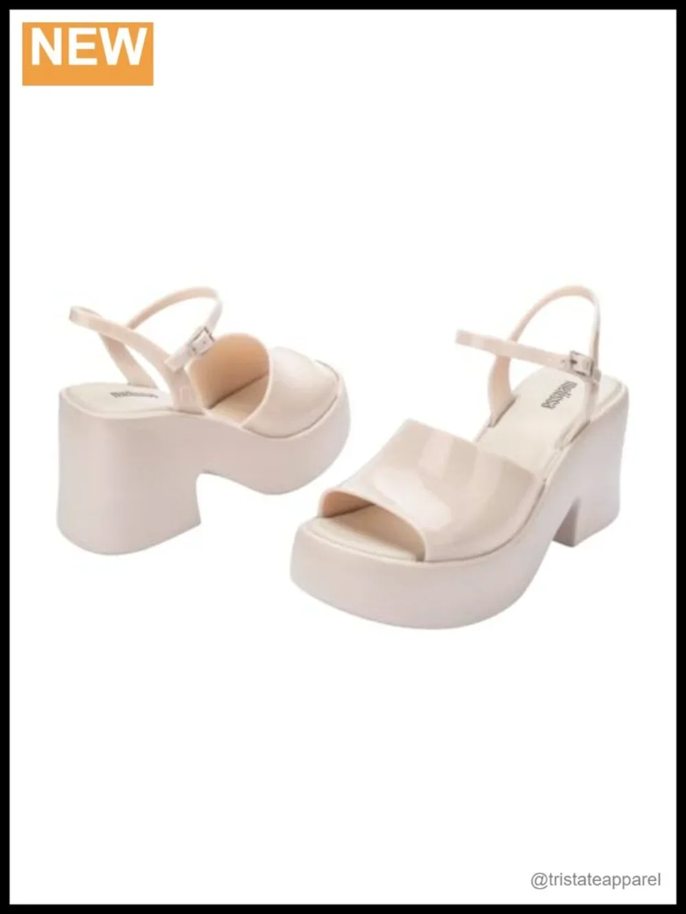 Platform Sandals Ankle Strap Buckle Open Toe Vegan Water Resistant